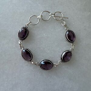 NWOT Sundance Majestic Mist Bracelet, Amethyst, Sterling Silver